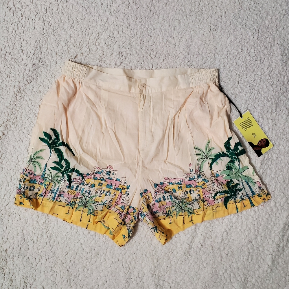 SET: Future Collective With Jenee Nylor Short Sleeve Resort Shirt & Shorts - Picture 7 of 12
